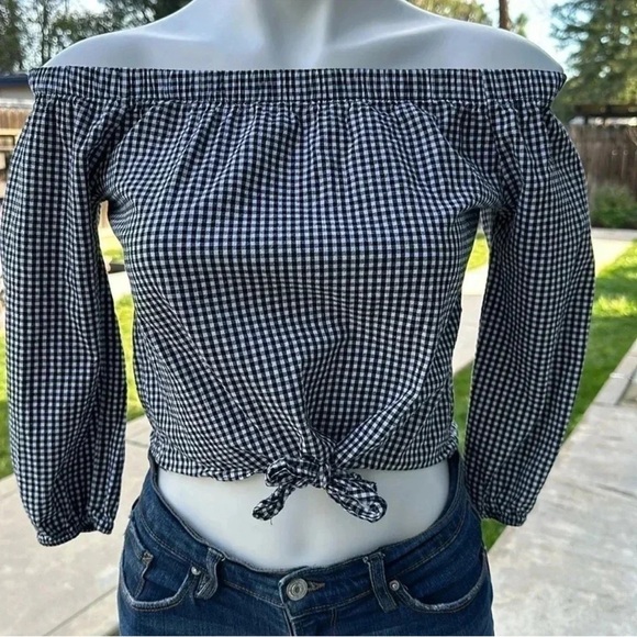 ivy + main Tops - Ivy+Main Black And White Gingham Women’s Size L